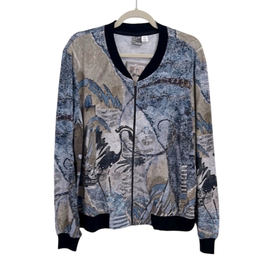 DOLCEZZA Abstract Print Women's Jacket NWT - Picture 2 of 11